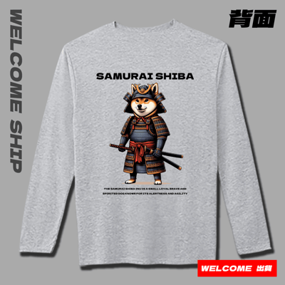 (長T)武士柴犬 Welcome出貨6