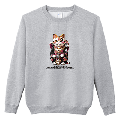 (大學T)招財貓 Welcome出貨1