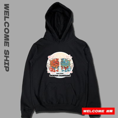 (連帽上衣)沖繩獅 Welcome出貨3