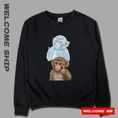 (大學T)猴子 Welcome出貨3