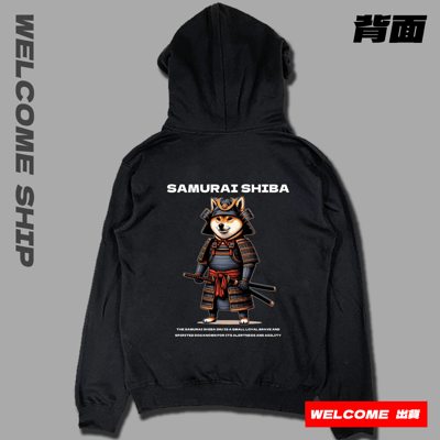 (連帽上衣)武士柴犬 Welcome出貨5