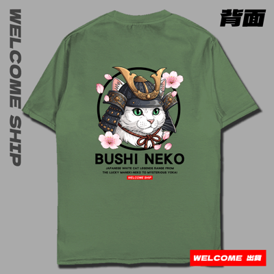 (短T)白貓武士 Welcome出貨14