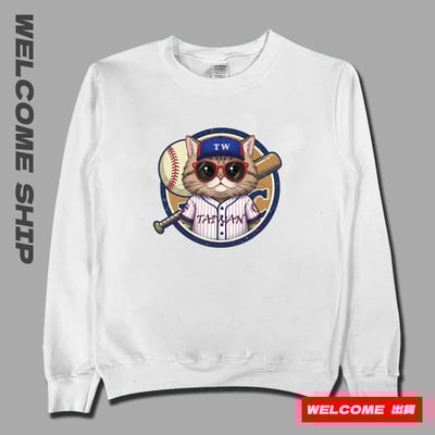 (大學T)喵準三振 Welcome出貨2