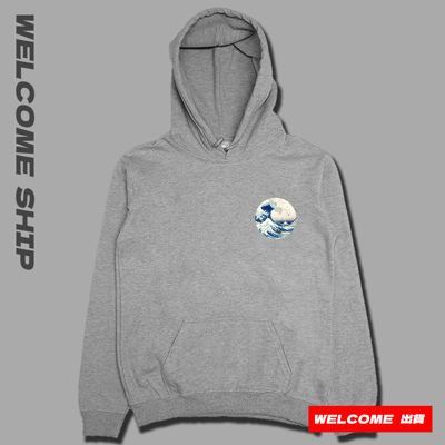 (連帽上衣)浮世繪海浪 Welcome出貨4