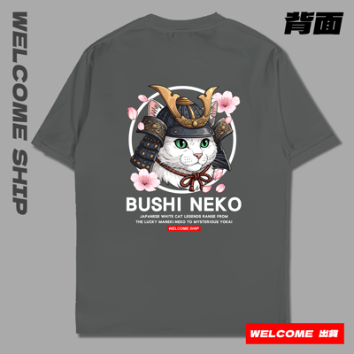 (短T)白貓武士 Welcome出貨16