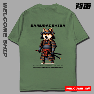 (短T)武士柴犬 Welcome出貨7
