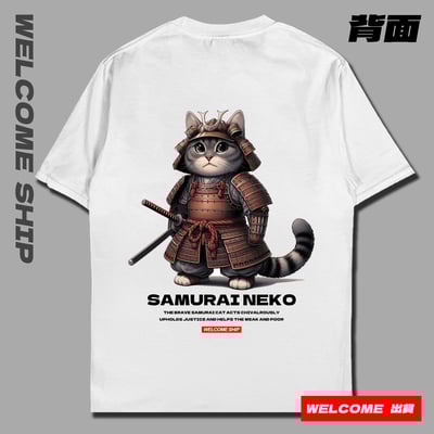 (短T)武士貓 Welcome出貨1