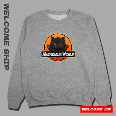 (大學T)貓儸紀世界 Welcome出貨1