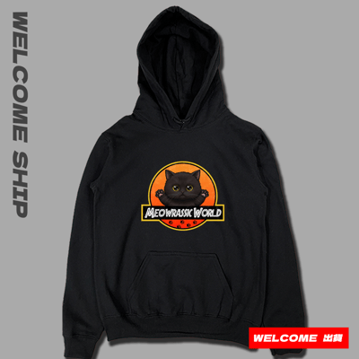 (連帽上衣)貓儸紀世界 Welcome出貨3