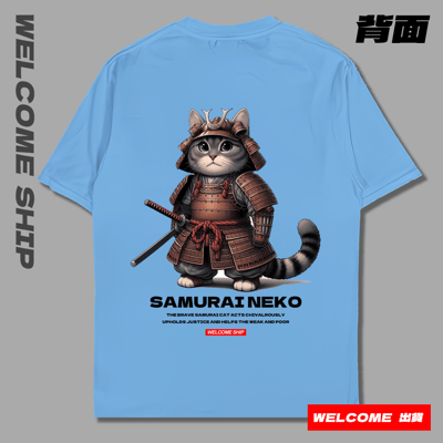 (短T)武士貓 Welcome出貨5