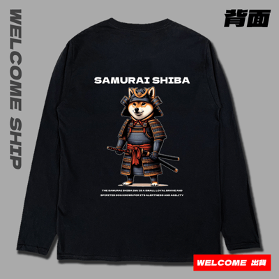 (長T)武士柴犬 Welcome出貨8