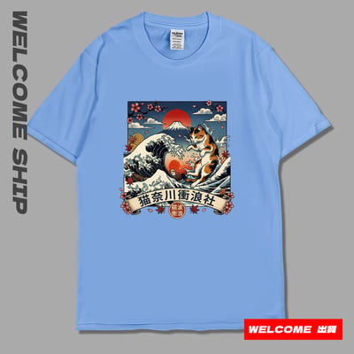 (短T)貓波衝浪 Welcome出貨3