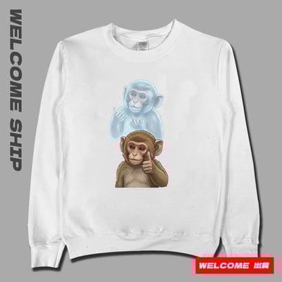 (大學T)猴子 Welcome出貨1