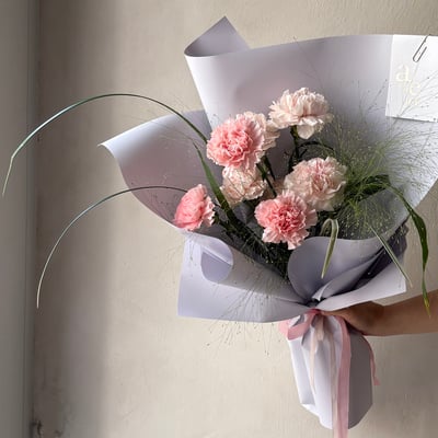 日常裡的溫柔 M Size 花束- 淺粉色3