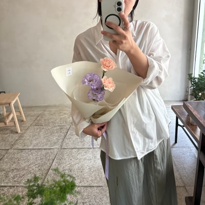 珍惜時刻在一起 S Size 花束  - 紫杏色3