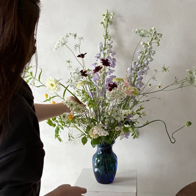 大型投瓶花藝設計＋大型花束包裝應用課程4