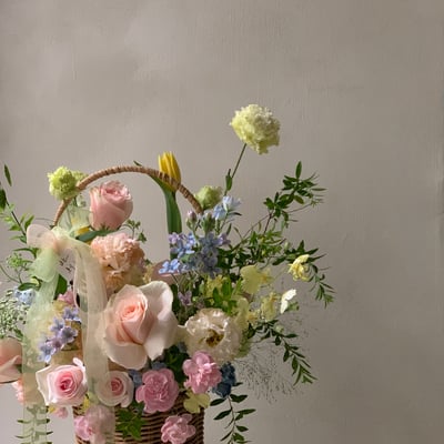 此刻圓直筒花籃 - 繽紛色系3