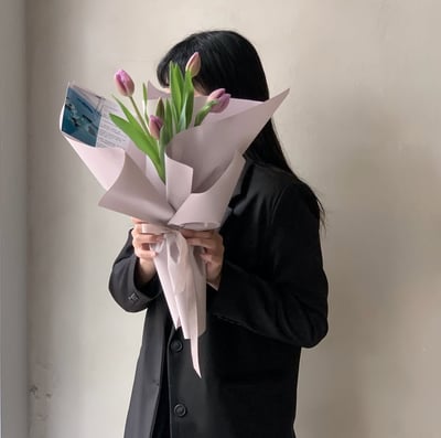 鬱金香花束包裝＋最新潮流韓式花束包装課程5