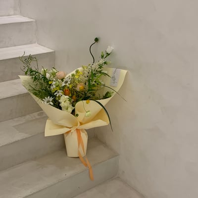 大型投瓶花藝設計＋大型花束包裝應用課程5