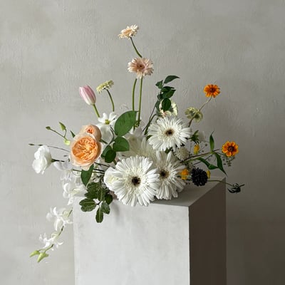 婚禮商業桌花・商業實用無盆器桌花裝飾課程1