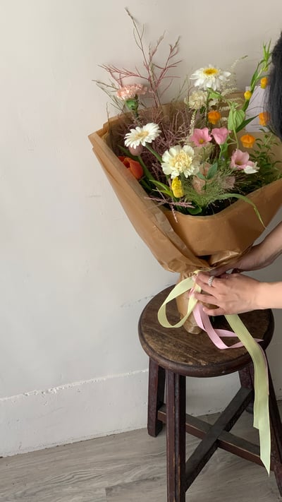 繽紛色系混合花束 - L Size3