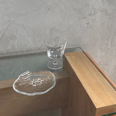 Glass Cup & Plate Set9
