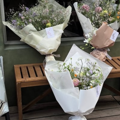 大型投瓶花藝設計＋大型花束包裝應用課程1