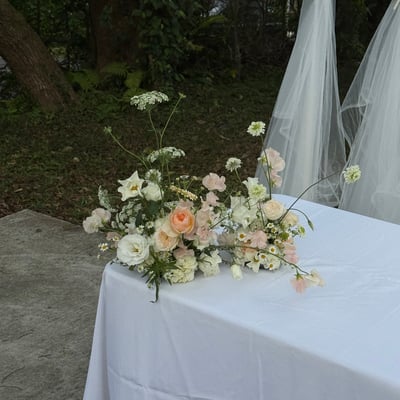 婚禮商業桌花・商業實用無盆器桌花裝飾課程7