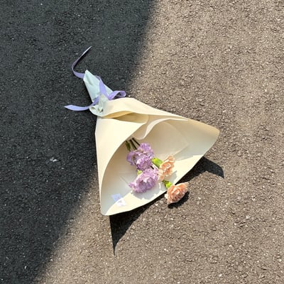 珍惜時刻在一起 S Size 花束  - 紫杏色1