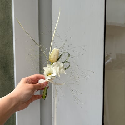 手臂式捧花＋胸花練習課程6