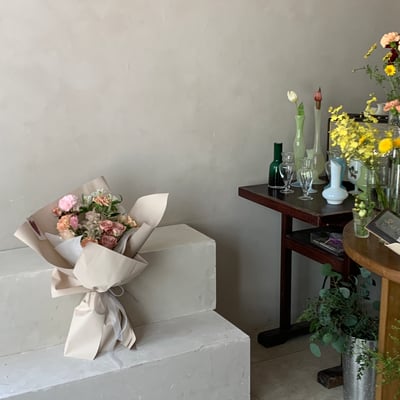 浮誇一次 L Size 花束 - 奶茶5