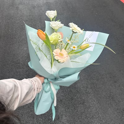 初階韓式花束包裝課程6