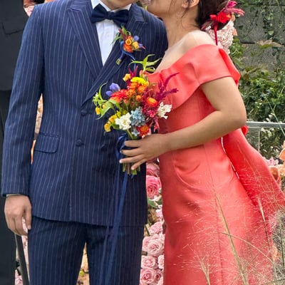 韓式新娘捧花 - 熱帶色系1