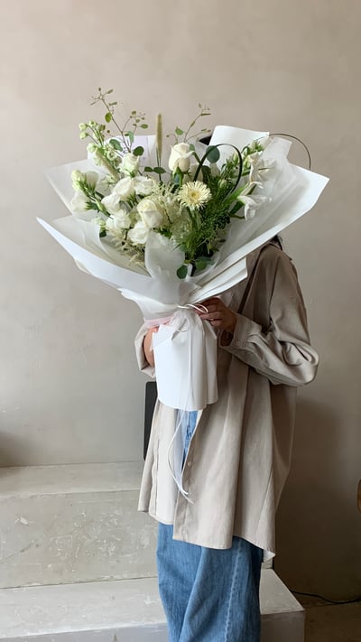 白色系混合花束4