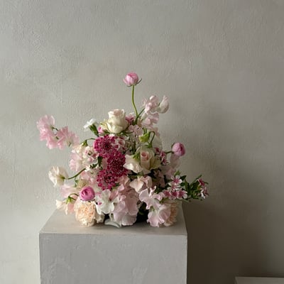 婚禮商業桌花・商業實用無盆器桌花裝飾課程6