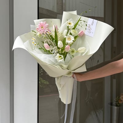 中階韓式花束包裝課程2