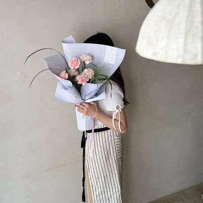 日常裡的溫柔 M Size 花束- 淺粉色5