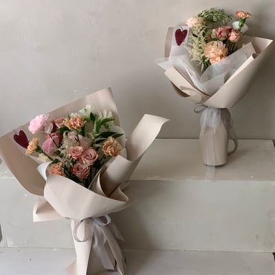 摟在懷裡也可愛 M Szie 花束- 奶茶色2