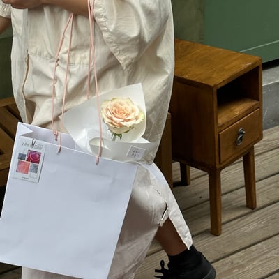 單支流沙玫瑰花束3