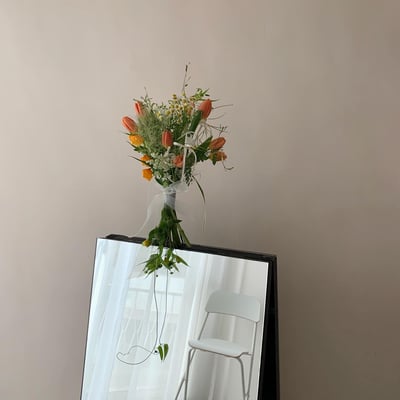 韓式新娘捧花 - Orange Tulip1