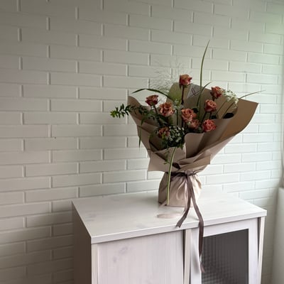 9 支卡布玫瑰混合花束4