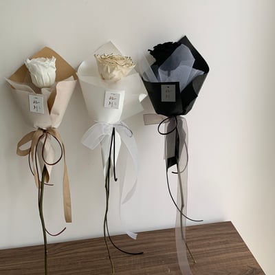 單支永生玫瑰花束5