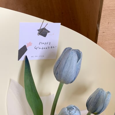 5 支染藍鬱金香花束7