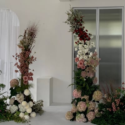 婚禮拱門設計＋地面花課程1