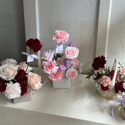 願妳總是漂亮 鮮花桌花 - 粉紫6