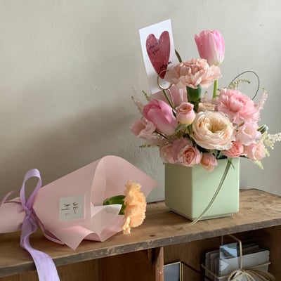 私心最愛 peachpink 混合鮮花桌花 - 4 色2