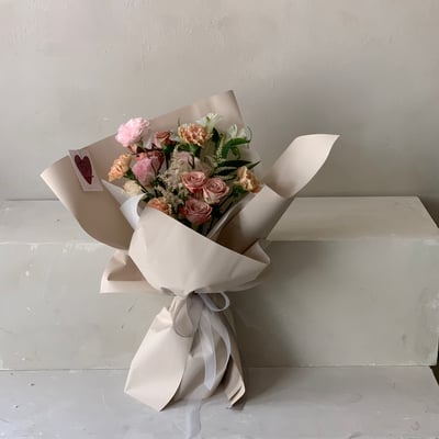 浮誇一次 L Size 花束 - 奶茶4