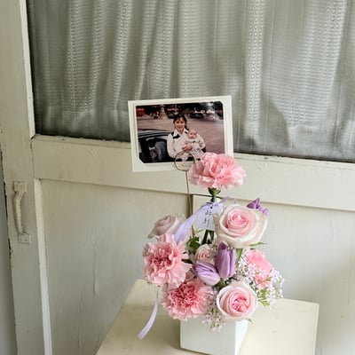 願妳總是漂亮 鮮花桌花 - 粉紫3