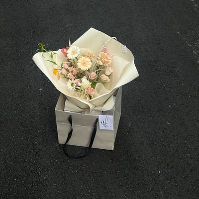 中階韓式花束包裝課程6