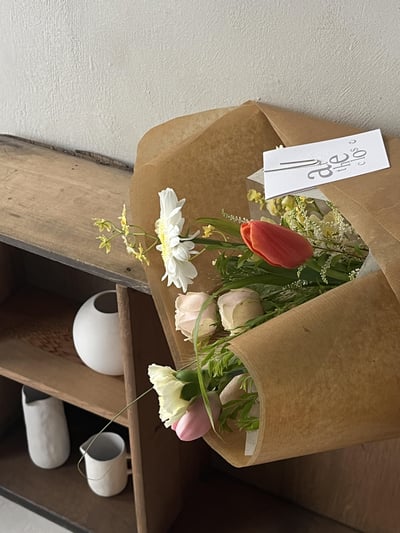 繽紛色系混合花束 - M Size4